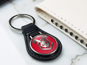 Custom Leather Keyring Durable Strong Edition
